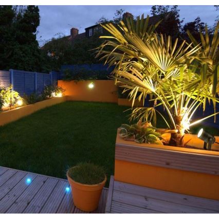 LED2 - Strålkastare NAVY 1xGU10/42W/230V antracit IP54