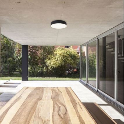 LED2 - Utomhus LED taklampa  med sensor  DRUM LED/21W/230V IP65 3000K/4000K/6500K