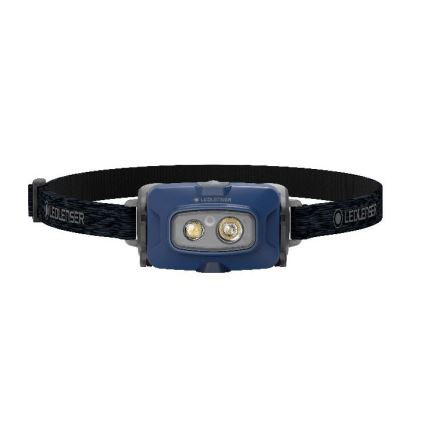 Ledlenser HF4R Core - Dimmbar uppladdningsbar LED-pannlampa, 1000 mAh, IP68, 500 lm, 35 h, blå