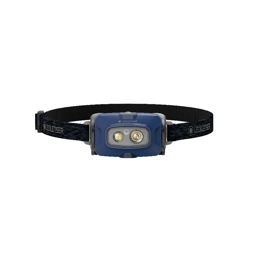Ledlenser HF4R Core - Dimmbar uppladdningsbar LED-pannlampa, 1000 mAh, IP68, 500 lm, 35 h, blå