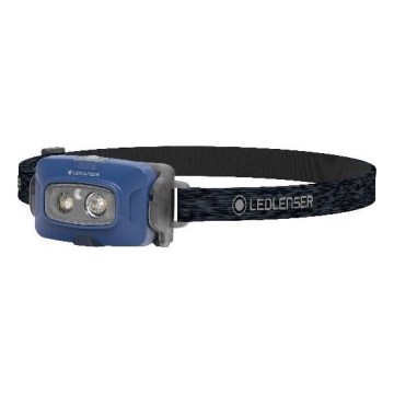 Ledlenser HF4R Core - Dimmbar uppladdningsbar LED-pannlampa, 1000 mAh, IP68, 500 lm, 35 h, blå