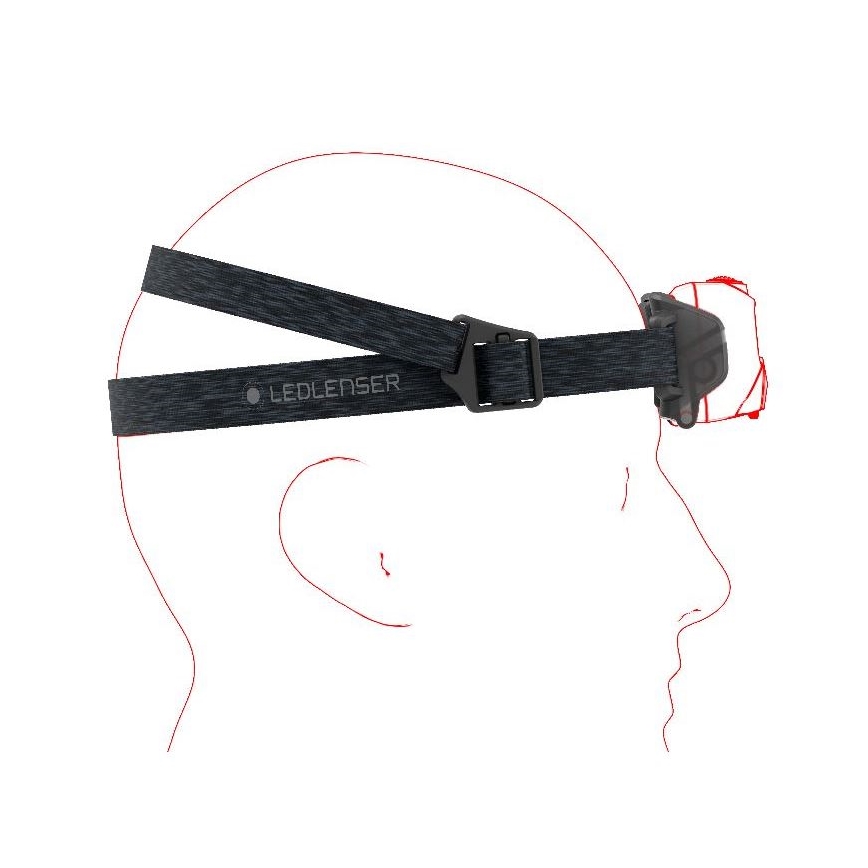 Ledlenser HF6R Core - uppladdningsbar, dimmbar LED-pannlampa, 2000 mAh, IP68, 800 lm, upp till 60 timmar, blå