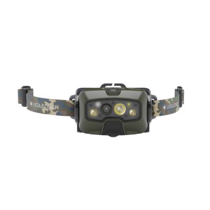 Ledlenser HF8R Core RGB - dimbar uppladdningsbar LED-pannlampa LED/3700 mAh IP68 1600 lm 90 h grön