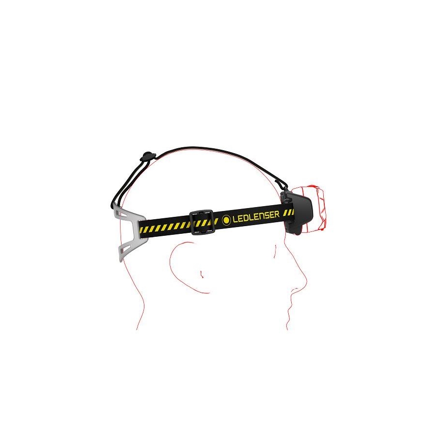 Ledlenser HF8R Work - dimbar uppladdningsbar pannlampa LED/3700 mAh IP68 1600 lm 90 h svart