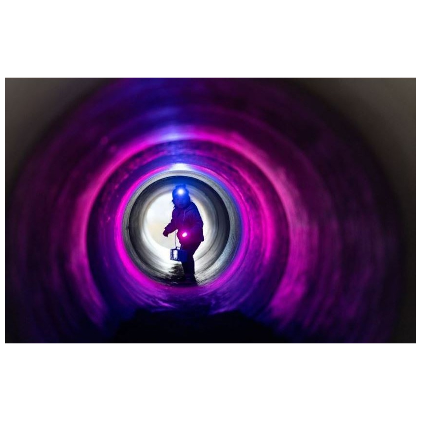 Ledlenser KIDBEAM4 RAINBOW - dimbar LED-ficklampa för barn, 2xAAA, IP44, lila