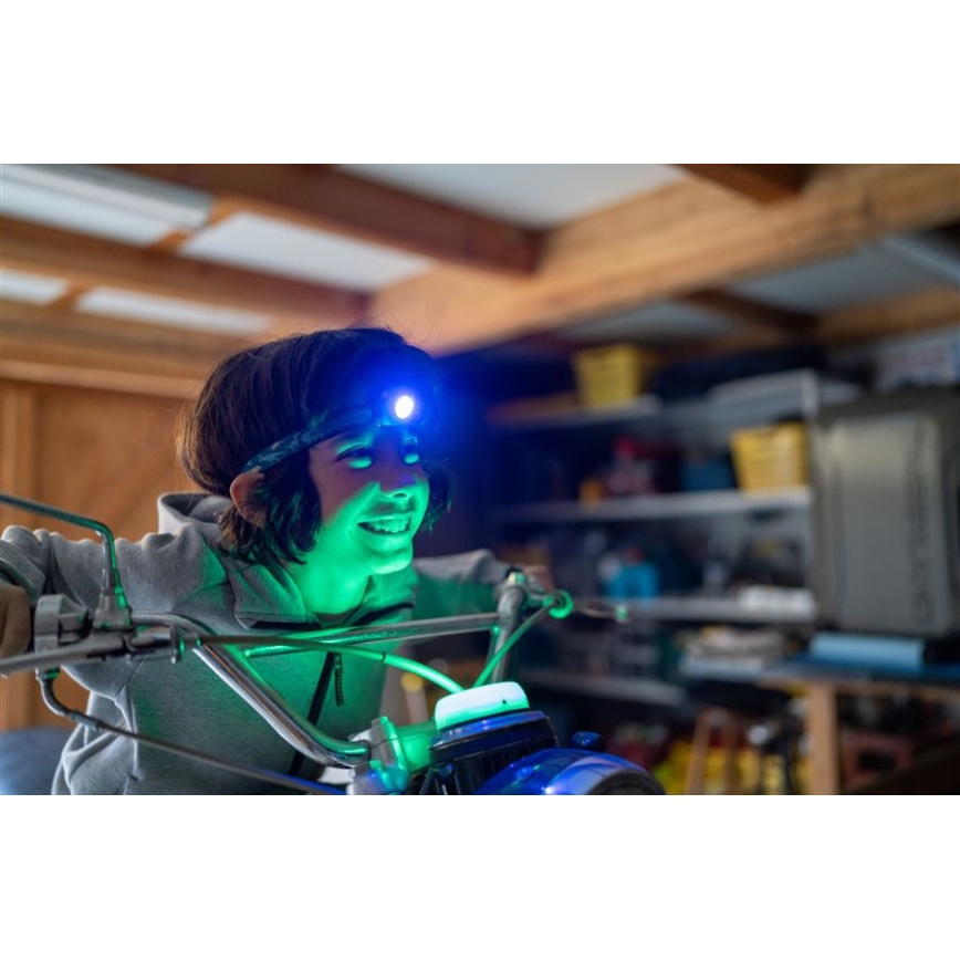 Ledlenser KIDCAMP6 DINO - dimbar, bärbar LED-lampa, LED/3xAAA, IP44, grön