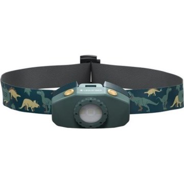 Ledlenser KIDLED2 DINO - LED dimmbar barnpannlampa LED/1xAAA IPX4 40 lm 20 h grön