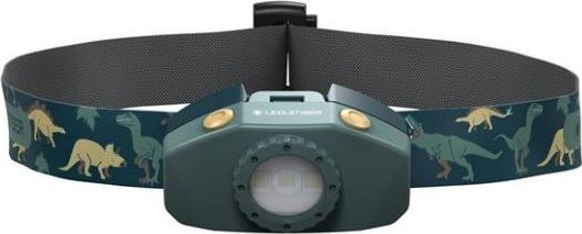 Ledlenser KIDLED2 DINO - LED dimmbar barnpannlampa LED/1xAAA IPX4 40 lm 20 h grön