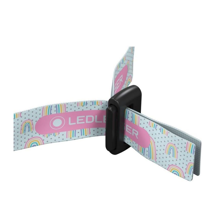 Ledlenser KIDLED2 RAINBOW - LED-dimmbar pannlampa för barn LED/1xAAA IPX4 40 lm 20h lila