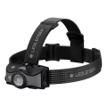Ledlenser MH7 - dimbar uppladdningsbar pannlampa LED/1550 mAh IP54 600 lm 40 h svart/grå
