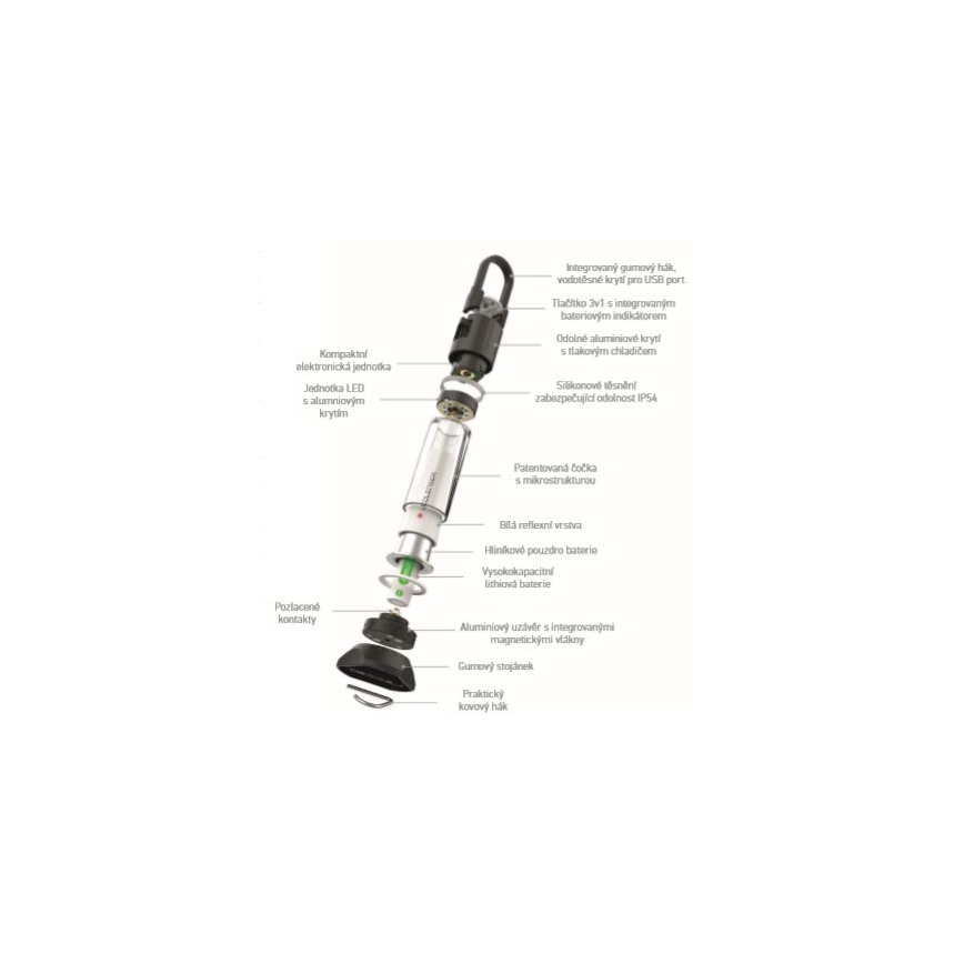 Ledlenser ML6 WARM LIGHT - dimbar, uppladdningsbar LED-ficklampa 3000 mAh IP66 750 lm 200 h
