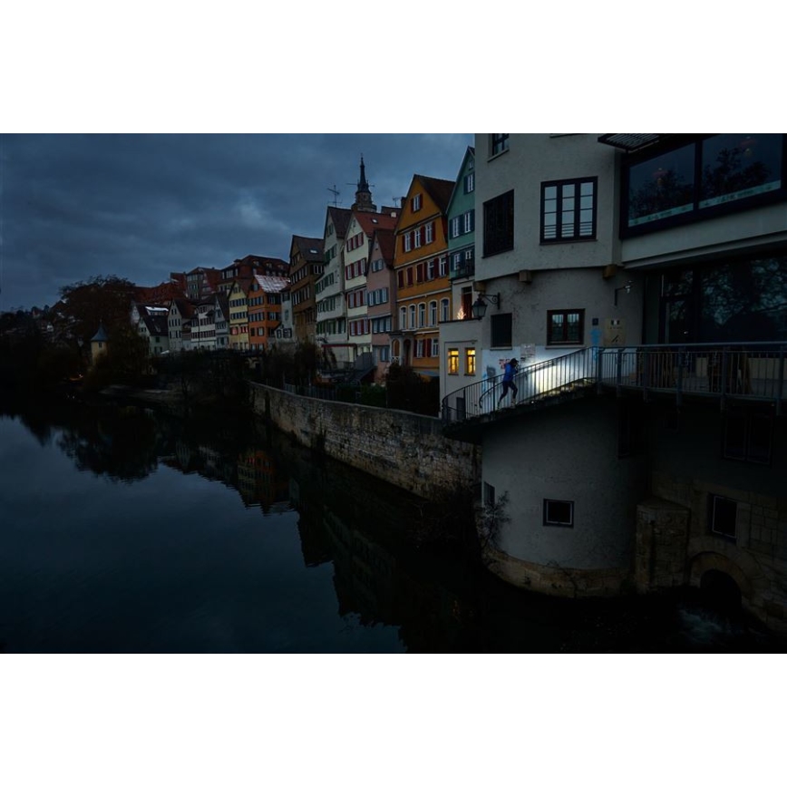 Ledlenser NEO3 - LED-dimbar pannlampa LED/3xAAA IP54 400 lm 20 h blå