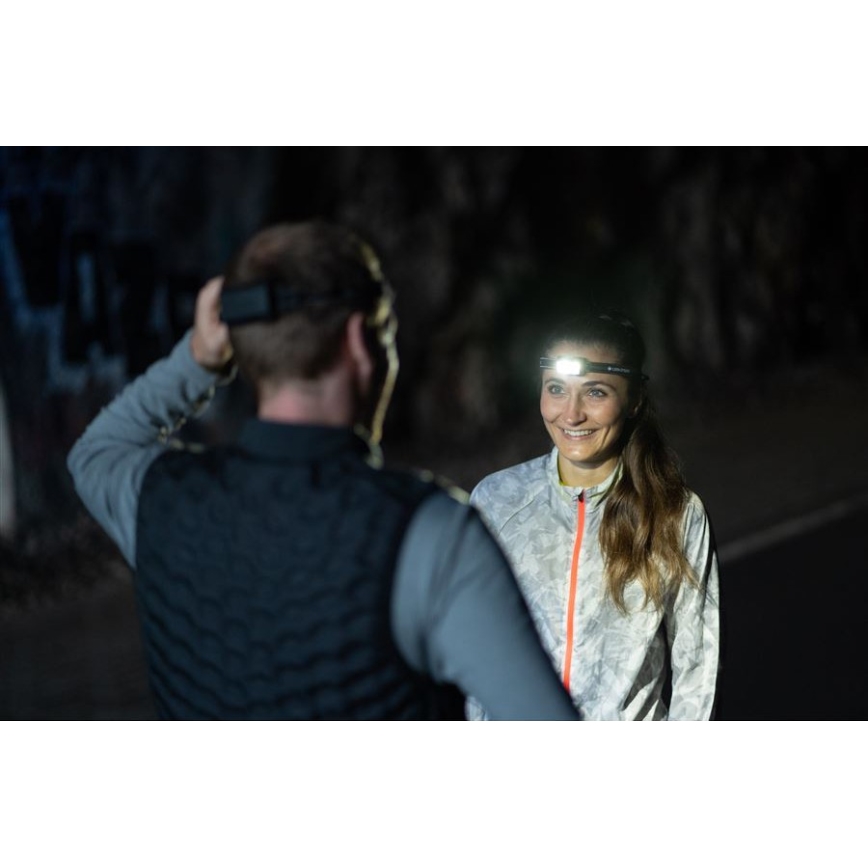 Ledlenser NEO5R - LED dimbar uppladdningsbar pannlampa LED/1800 mAh IP54 600 lm 35 h svart/vit