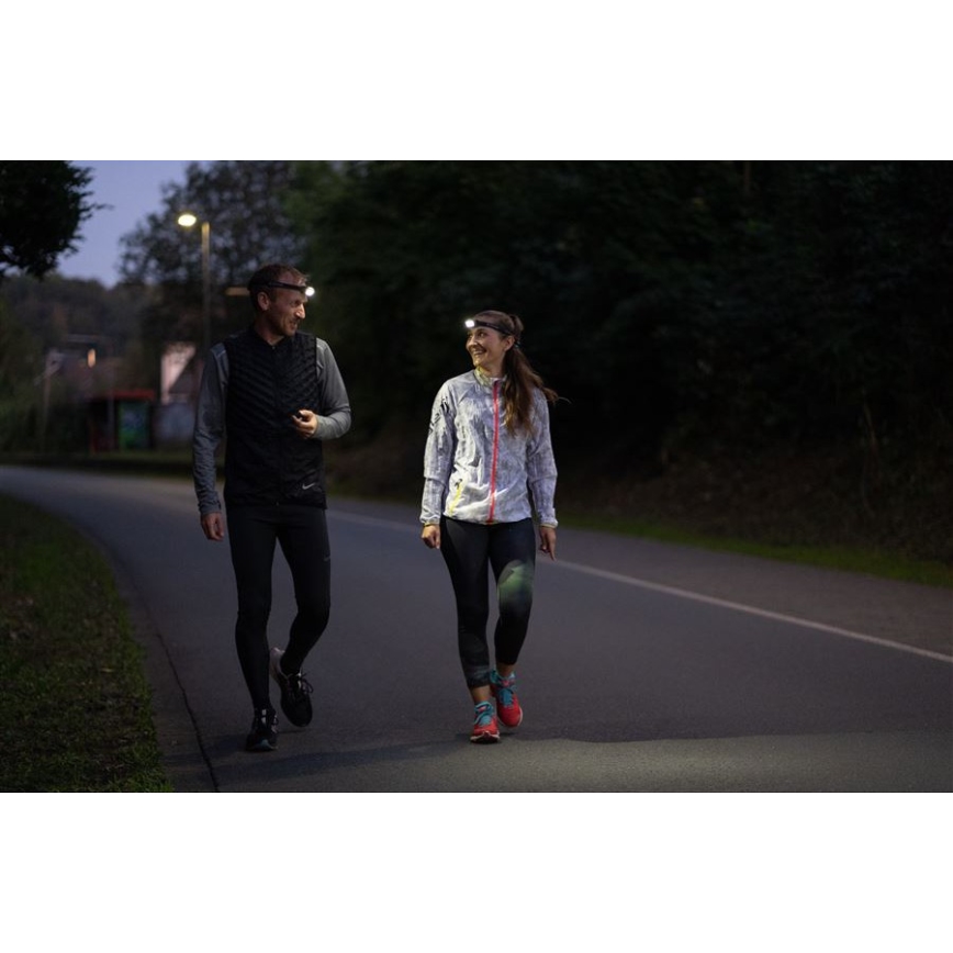 Ledlenser NEO5R - LED dimbar uppladdningsbar pannlampa LED/1800 mAh IP54 600 lm 35 h svart/vit