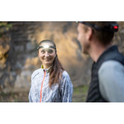 Ledlenser NEO5R - LED dimbar uppladdningsbar pannlampa LED/1800 mAh IP54 600 lm 35 h svart/vit