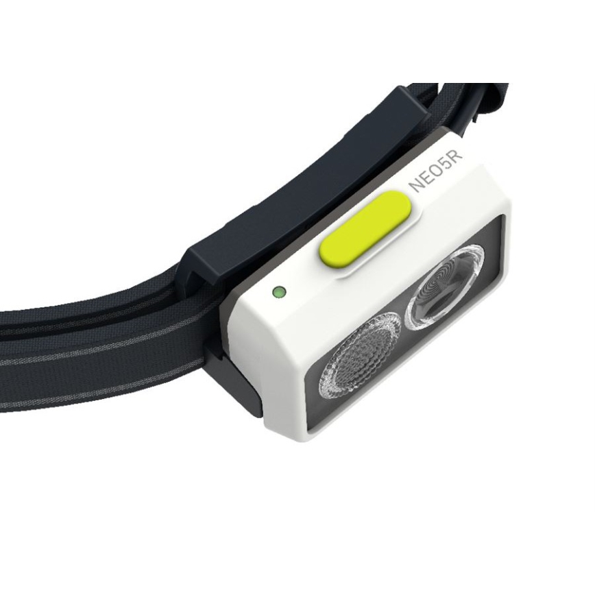 Ledlenser NEO5R - LED dimbar uppladdningsbar pannlampa LED/1800 mAh IP54 600 lm 35 h svart/vit