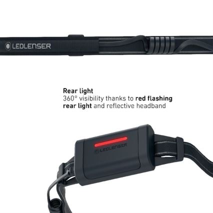 Ledlenser NEO5R - LED dimbar uppladdningsbar pannlampa LED/1800 mAh IP54 600 lm 35 h svart/vit