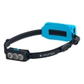 Ledlenser NEO9R - dimbar uppladdningsbar LED-pannlampa, 5000 mAh, IP54, 1200 lm, 120 h, svart/blå