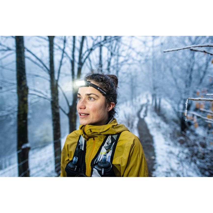 Ledlenser NEO9R - dimbar uppladdningsbar pannlampa LED/5000 mAh IP54 1200 lm 120 h svart/grå