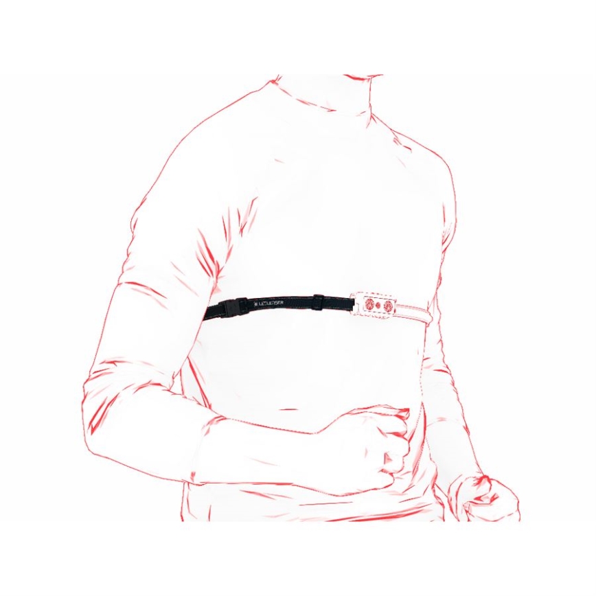 Ledlenser NEO9R - dimbar uppladdningsbar pannlampa LED/5000 mAh IP54 1200 lm 120 h svart/grå