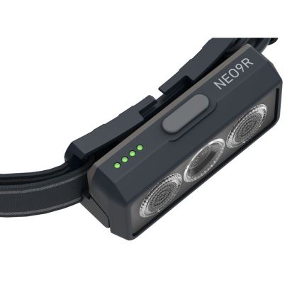 Ledlenser NEO9R - dimbar uppladdningsbar pannlampa LED/5000 mAh IP54 1200 lm 120 h svart/grå