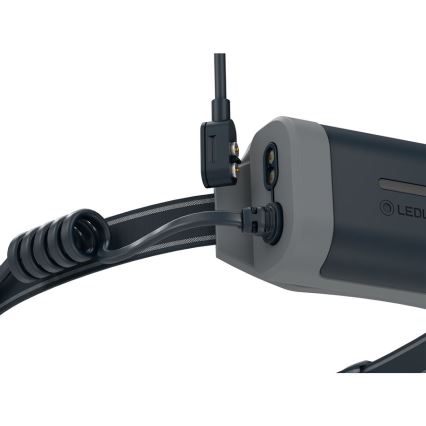 Ledlenser NEO9R - dimbar uppladdningsbar pannlampa LED/5000 mAh IP54 1200 lm 120 h svart/grå
