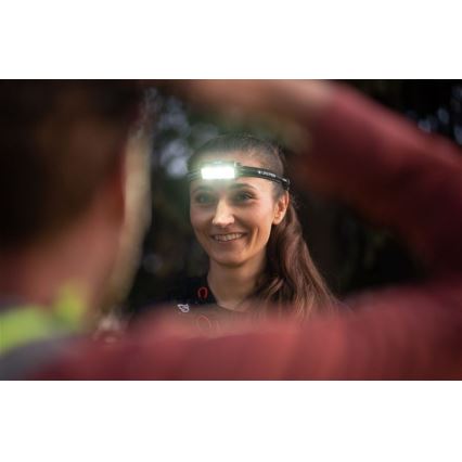 Ledlenser NEO9R - dimbar uppladdningsbar LED-pannlampa, 5000 mAh, IP54, 1200 lm, 120 h, svart/blå