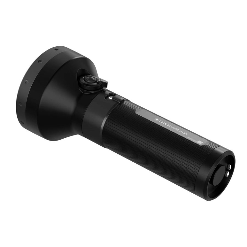 Ledlenser P18R - Dimbar uppladdningsbar LED-ficklampa, 3000 mAh, IP68, 6500 lm, 45 h, svart