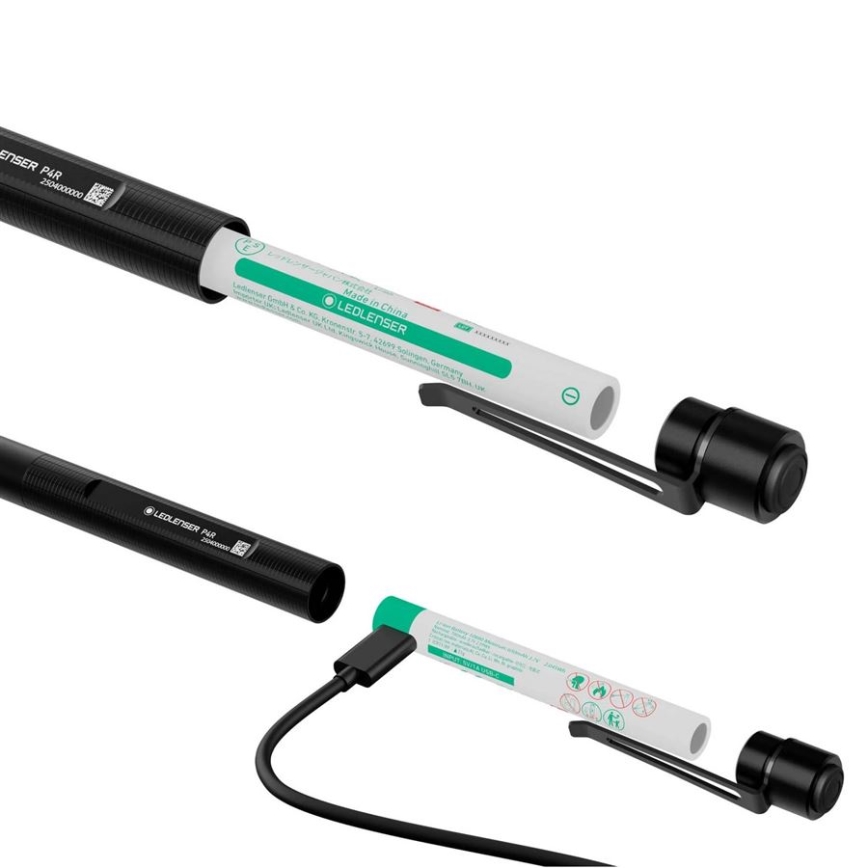Ledlenser P4R - Dimmbar uppladdningsbar LED-ficklampa LED/1xAAA/700 mAh IP54 300 lm 13 h svart