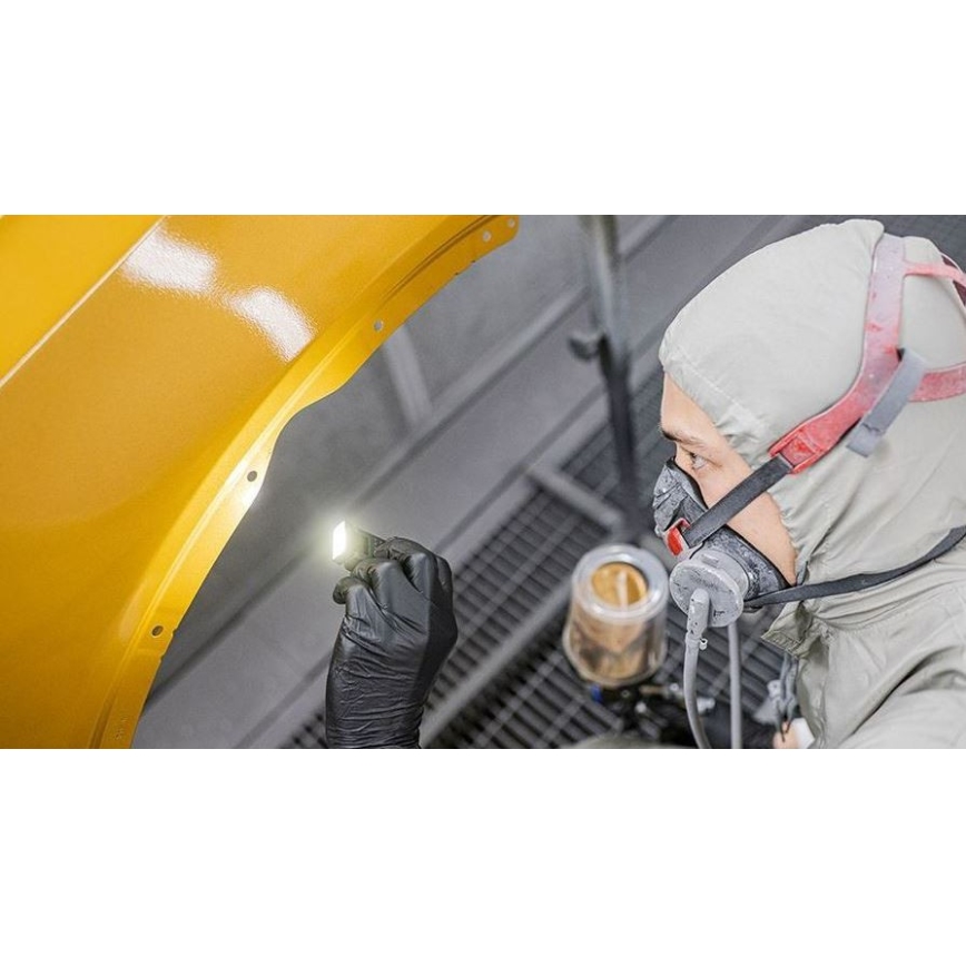 Ledlenser W1R - uppladdningsbar dimbar LED-arbetslampa med klämma LED/740 mAh IP54 220 lm