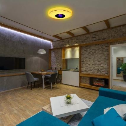 LEDRGB ljusreglerad taklampa  MAGIC DISCO LED/18W/230V + fjärrkontroll 