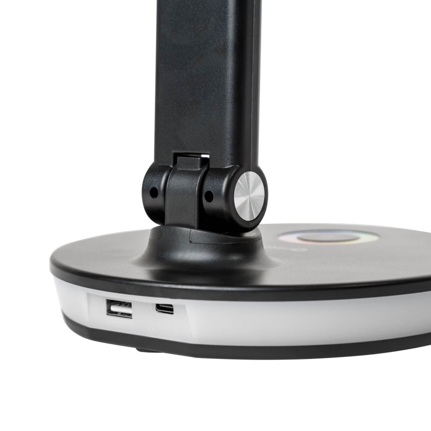 LED RGBW Ljusreglerad bordslampa med strömbanksfunktion LED/12W/5V 2800-6000K svart