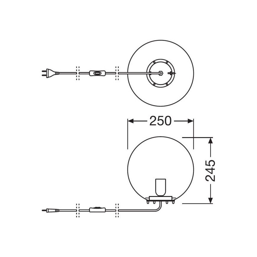Ledvance - Bordslampa BUBBLE 1xE27/40W/230V grön