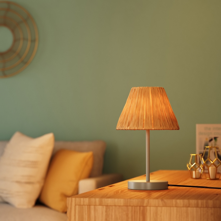 Ledvance - Bordslampa DECOR RAFFIA 1xE27/15W/230V raffiabaster