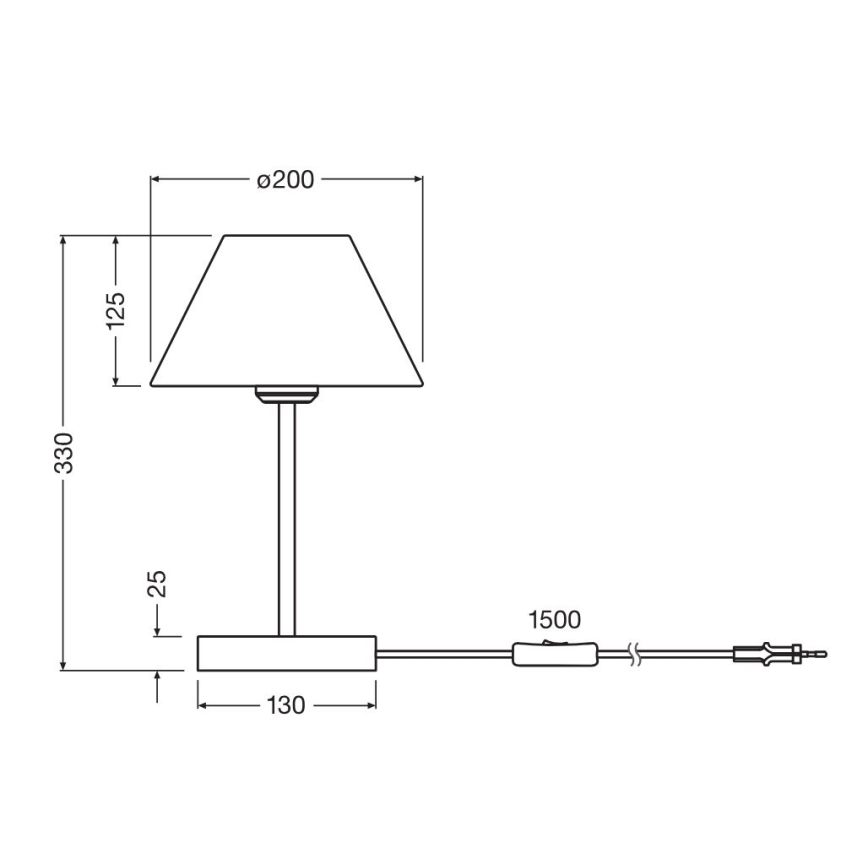 Ledvance - Bordslampa DECOR RAFFIA 1xE27/15W/230V raffiabaster