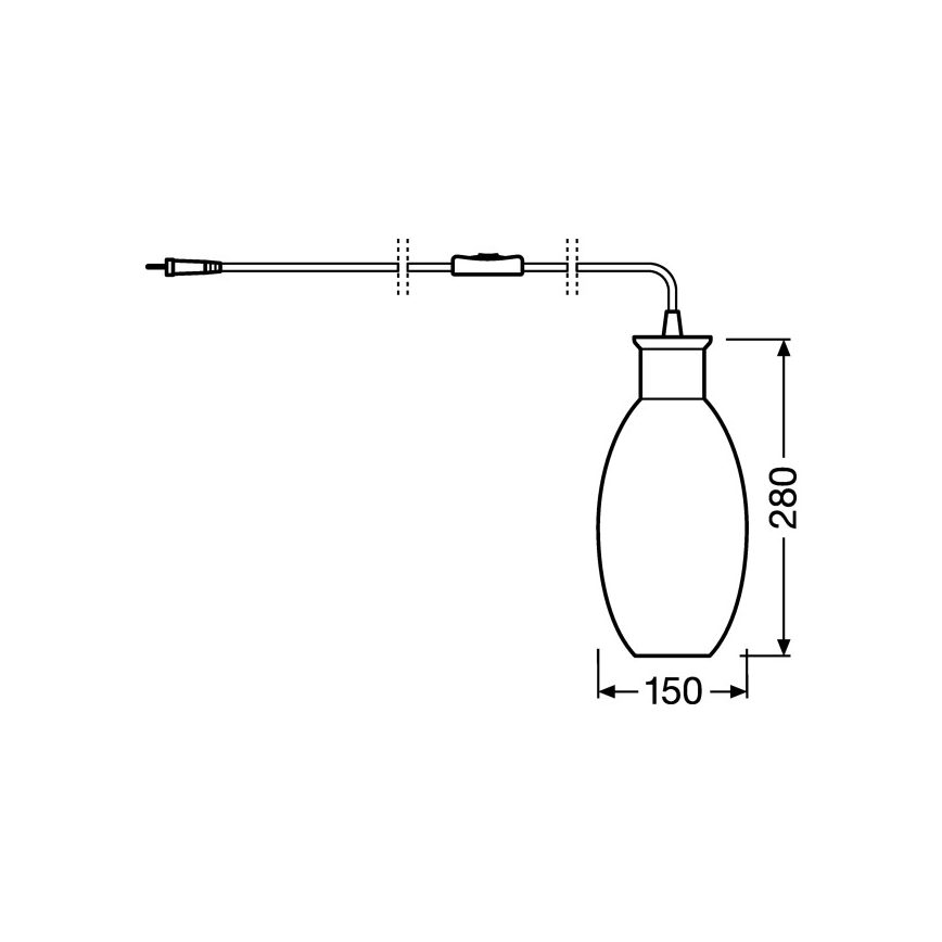 Ledvance - Bordslampa GRAPE 1xE27/40W/230V