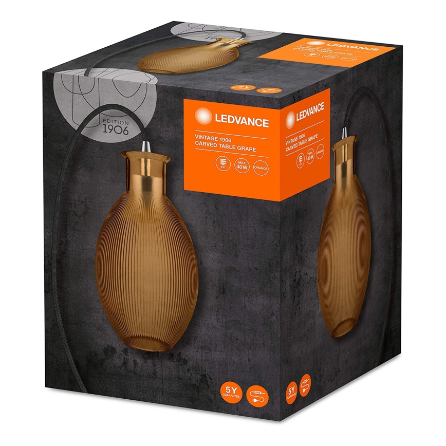 Ledvance - Bordslampa GRAPE 1xE27/40W/230V orange