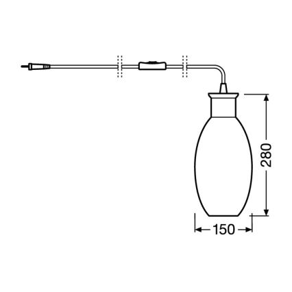 Ledvance - Bordslampa GRAPE 1xE27/40W/230V rosa