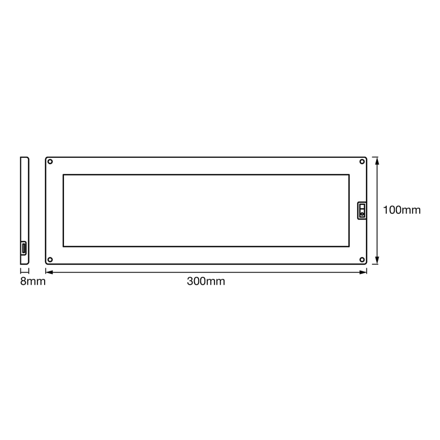 Ledvance - Dimbar LED-underskåpsarmatur med sensor CABINET LED/10W/230V