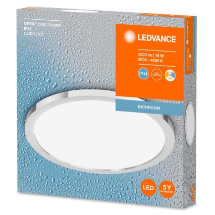 Ledvance - LED Taklampa för badrum DISC LED/18W/230V 3000/4000K IP44