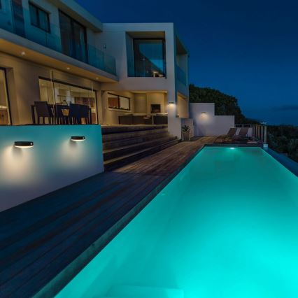 Ledvance - LED solcellsvägglampa med rörelse- och skymningssensor ENDURA STYLE LED/6W/3,7V 1420 mAh IP44