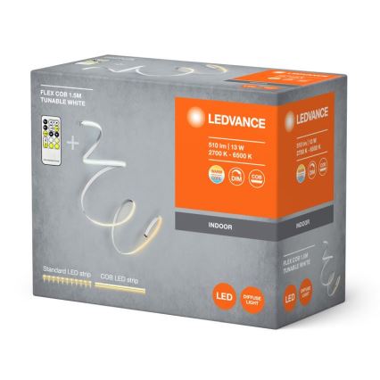 Ledvance - LED-dimbart FLEX COB-remsa 1,5 m LED/13W/230V 2700-6500K + fjärrkontroll