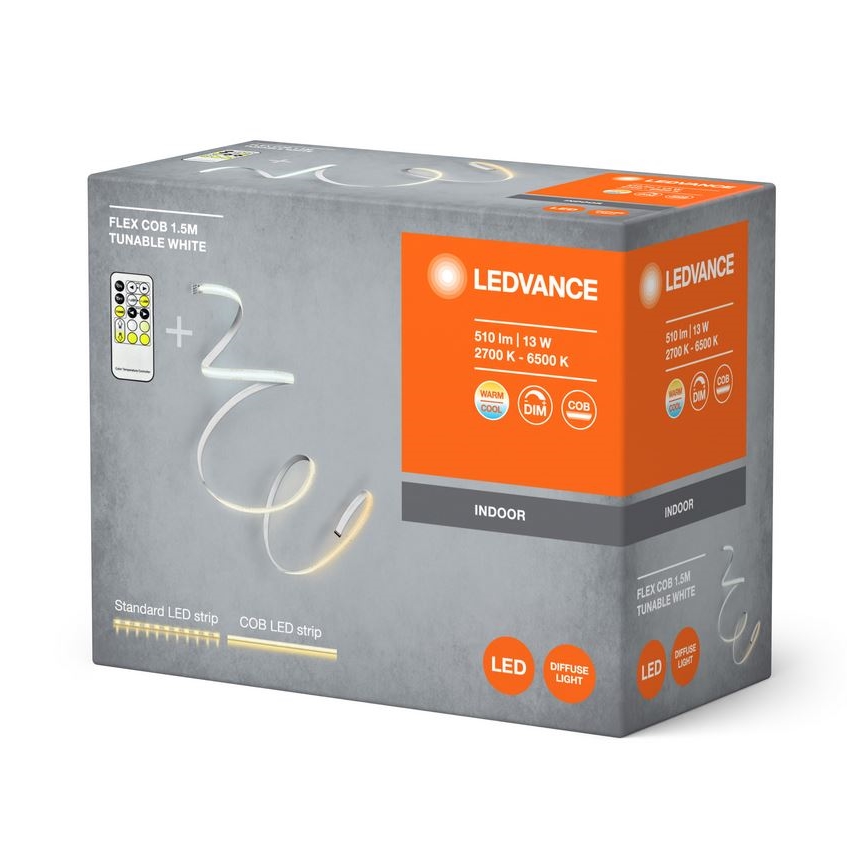 Ledvance - LED-dimbart FLEX COB-remsa 1,5 m LED/13W/230V 2700-6500K + fjärrkontroll