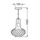 Ledvance - Hängande lampa PEAR 1xE27/40W/230V orange