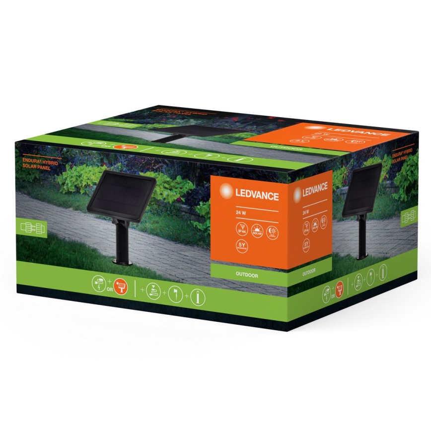 Ledvance - Hybrid solpanel ENDURA 24W/12V 2000 mAh IP67