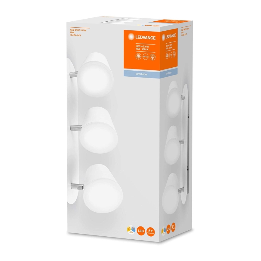 Ledvance - LED Badrum spotlight SPOT 3xLED/7W/230V IP44 3000/4000K