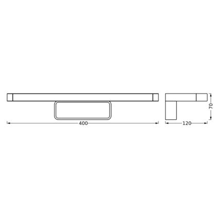 Ledvance - LED Spegelbelysning för badrum DISC BAR LED/7W/230V 3000/4000K IP44