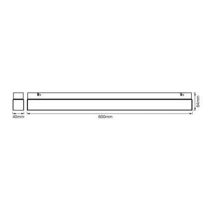 Ledvance - LED-spegelbelysning för badrum SQUARE LED/14W/230V IP44 3000/4000K CRI 90 Ra