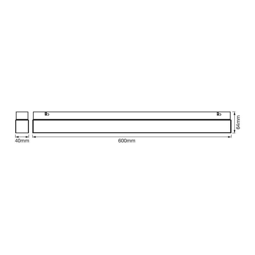 Ledvance - LED-spegelbelysning för badrum SQUARE LED/14W/230V IP44 3000/4000K CRI 90 Ra