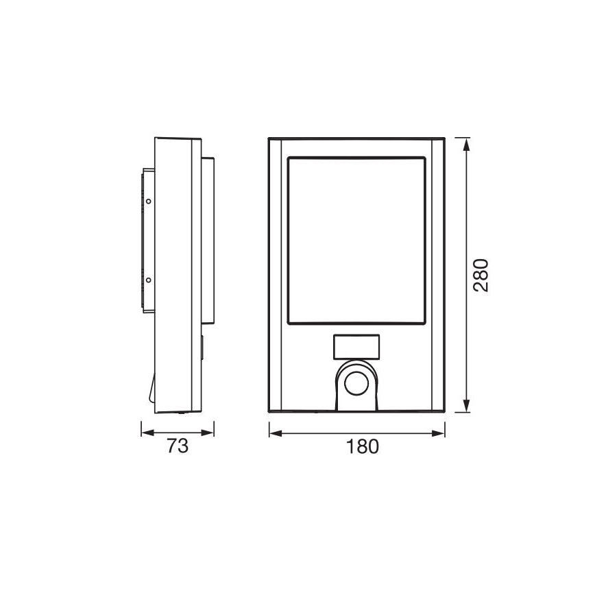 Ledvance - LED Ljusreglerad vägglampa med sensor för utomhusbruk och kamera SMART+ LED/22W/230V IP44 Wi-Fi